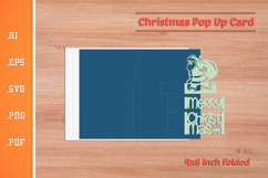 Christmas Pop-up Card SVG - Portrait 4x6 v5 Product Image 2
