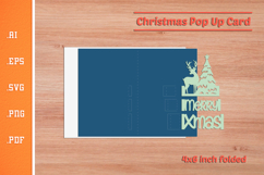 Christmas Pop-up Card SVG - Portrait 4x6 v6 Product Image 2