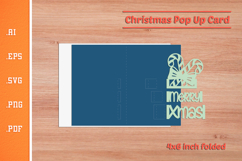 Christmas Pop-up Card SVG - Portrait 4x6 v8 Product Image 2