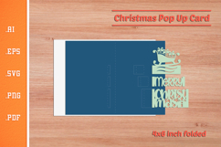 Christmas Pop-up Card SVG - Portrait 4x6 v9 Product Image 2