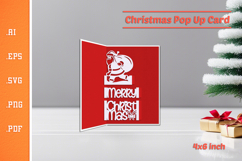 Christmas Pop-up Card SVG - Portrait 4x6 v5 Product Image 1