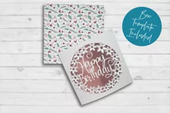 Pop up Flower Happy Birthday Card SVG Design Product Image 4