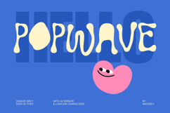 Popwave - Wavy Liquid Display Font Product Image 1