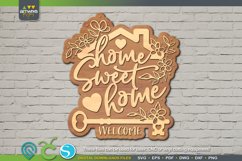 Porch Sign SVG Home Sweet Home sign Wood Sign SvG Welcome Home SVG Home Decor SVG for Silhouette &amp; Glowforge files by ArtWorks Designs