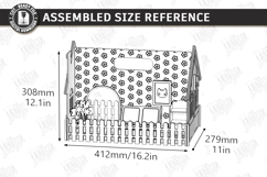 Portable Doll House Laser Cut Bundle| Kids Laser | Playhouse Product Image 3