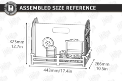 Portable Doll House Laser Cut | Kids Laser | Dollhouse Laser Product Image 2