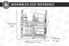 Portable Doll House Laser Cut Bundle| Kids Laser | Playhouse Product Image 11