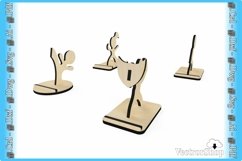 Cell phone holder / cell phone desktop organizer / laser art Product Image 5