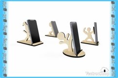 Cell phone holder / cell phone desktop organizer / laser art Product Image 1