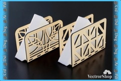 Napkin holder, Table napkin holder - Decorative template Product Image 2