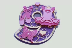 Ballerina Party 3D SVG Numbers | Ballerina birthday SVG Product Image 4