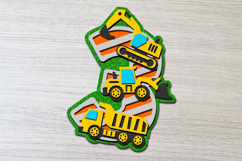 Heavy Construction Machine Numbers 3D SVG Product Image 4