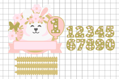 Cute Rabbit Shaker Cake Topper SVG Product Image 2