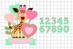 Giraffe Cake Topper 3D SVG Product Image 2