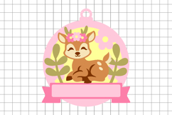 Baby Name Sign Deer 3D SVG Product Image 2