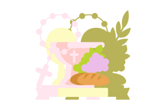 First Communion topper 3D SVG Product Image 3