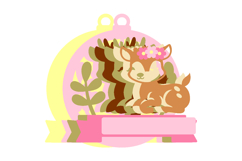 Baby Name Sign Deer 3D SVG Product Image 3