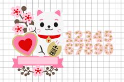 Lucky Cat Cake Topper 3D SVG Product Image 2