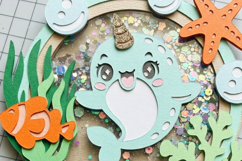 Cute Narwhal Cake Topper Shaker 3D SVG Product Image 4
