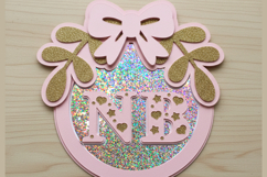 Baby Months pink topper 3D SVG Product Image 4