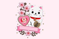 Lucky Cat Cake Topper 3D SVG Product Image 4