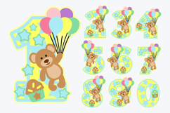 Teddy Bear Numbers 3D SVG Product Image 2