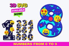 Social Media Numbers 3D SVG Product Image 1