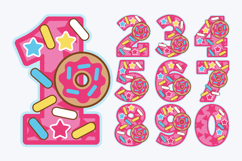 Donuts Numbers 3D SVG Product Image 2