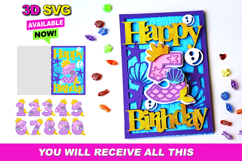 Happy Birthday card Mermaid Product Image 1