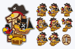 Pirates Numbers 3D SVG Product Image 2