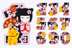 kokeshi Numbers 3D SVG Product Image 2