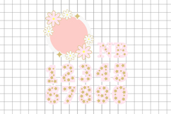Baby Months Daisies topper 3D SVG Product Image 2