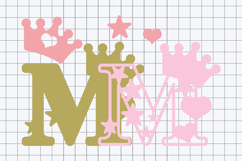 Alphabet 3D SVG Princess Product Image 2