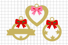christmas ornament 3D SVG Product Image 2
