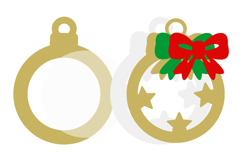 christmas ornament 3D SVG Product Image 3