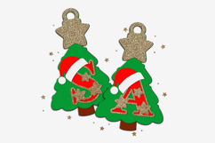 Christmas tree ornament Alphabet 3D SVG Product Image 4