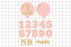 Baby Months balloon topper 3D SVG Product Image 2
