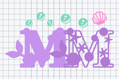 Alphabet 3D SVG Mermaid Product Image 3