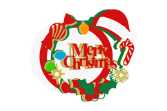 Merry Christmas Shaker cake topper SVG Product Image 2