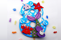 Mermaid Numbers 3D SVG Product Image 4