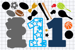 Sports Numbers 3D SVG Product Image 3