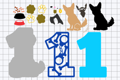 German shepherd Numbers 3D SVG Product Image 3