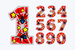 Spider Numbers 3D SVG Product Image 2