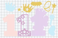 Fairy Party 3D SVG Numbers | Fairy birthday SVG Product Image 3