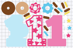 Donuts Numbers 3D SVG Product Image 3