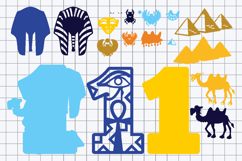 Egypt Numbers 3D SVG Product Image 3