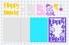 Happy Birthday card Mermaid Product Image 2