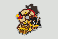 Pirates Numbers 3D SVG Product Image 4