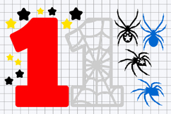 Spider Numbers 3D SVG Product Image 3