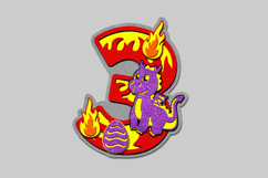 Dragon Numbers 3D SVG Product Image 4